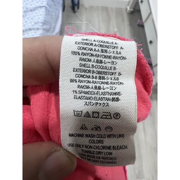 Free People Womens Size L Button Up Tunic Top Pink Long Sleeve Shirt Dress - Picture 4 of 9